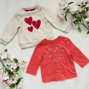 Cute Heart Graphic Sweater & Long-sleeve T-shirt, Cat & Jack, 12 Months